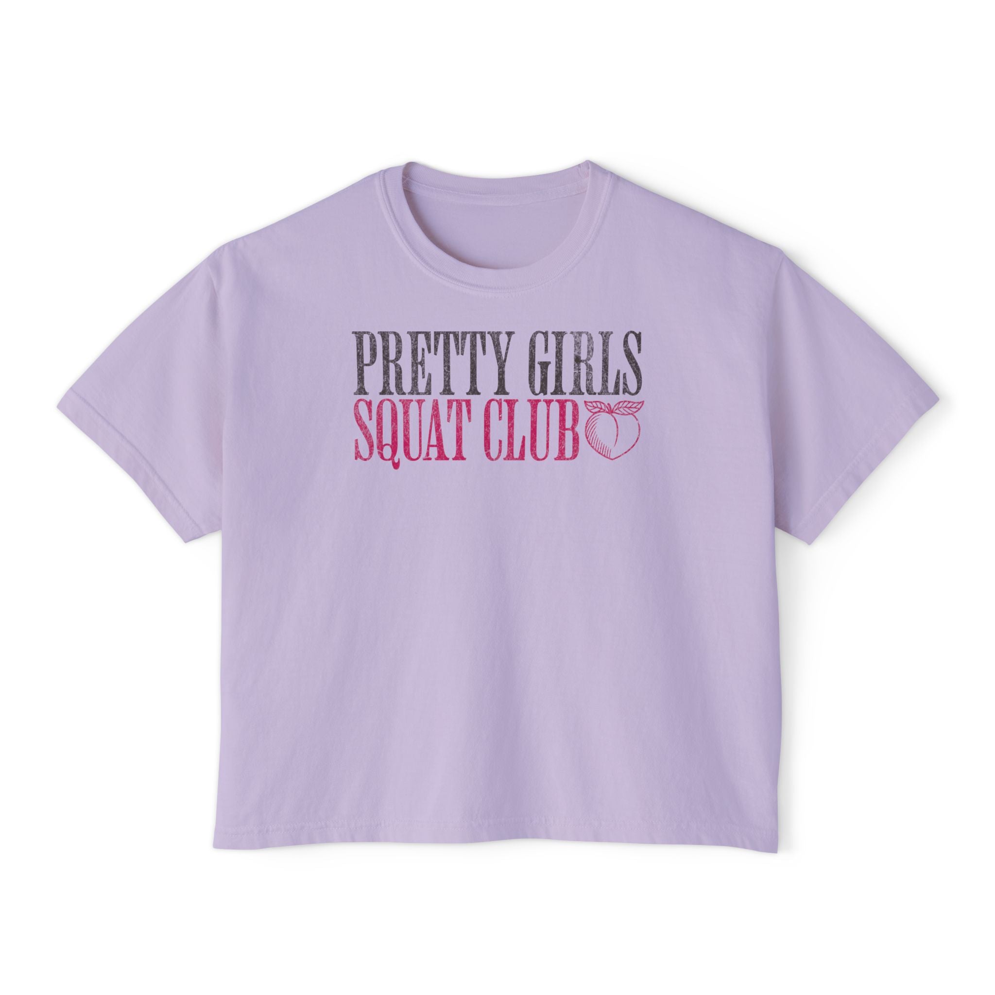 Lift Heavy Sh*t Athlete Boxy Tee | Women's Gym Humor Crop Top