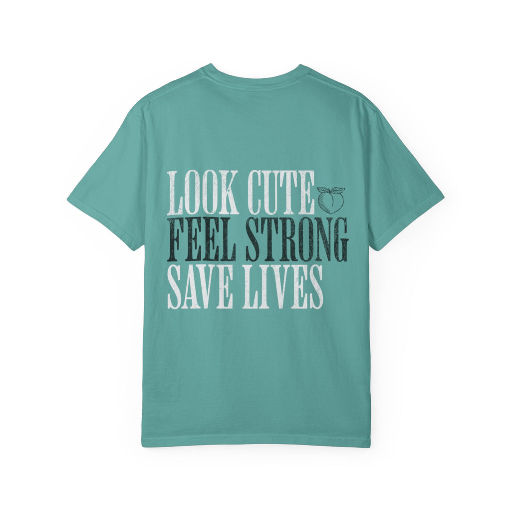 Look Cute Feel Strong Save Lives Workout T-shirt | Women's Gym Tee