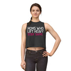 Moms Who Lift Heavy Stay Sane Crop Top | Fitness Mom Workout Tank