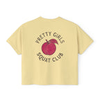 Moms Who Lift Heavy Stay Sane Boxy T-shirt | Fit Mom Workout Crop Top