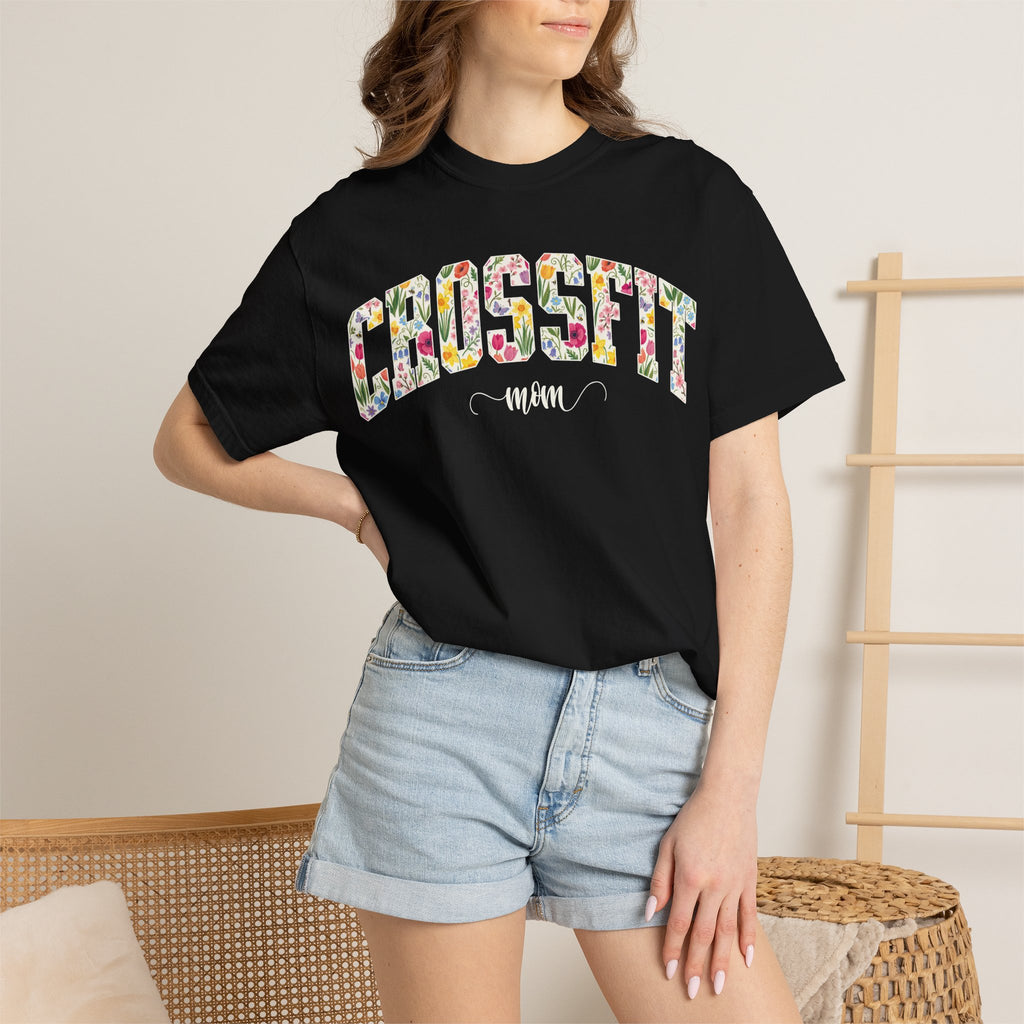 Crossfit Mom Workout Tee | Fit Mama Comfort Colors T‑Shirt