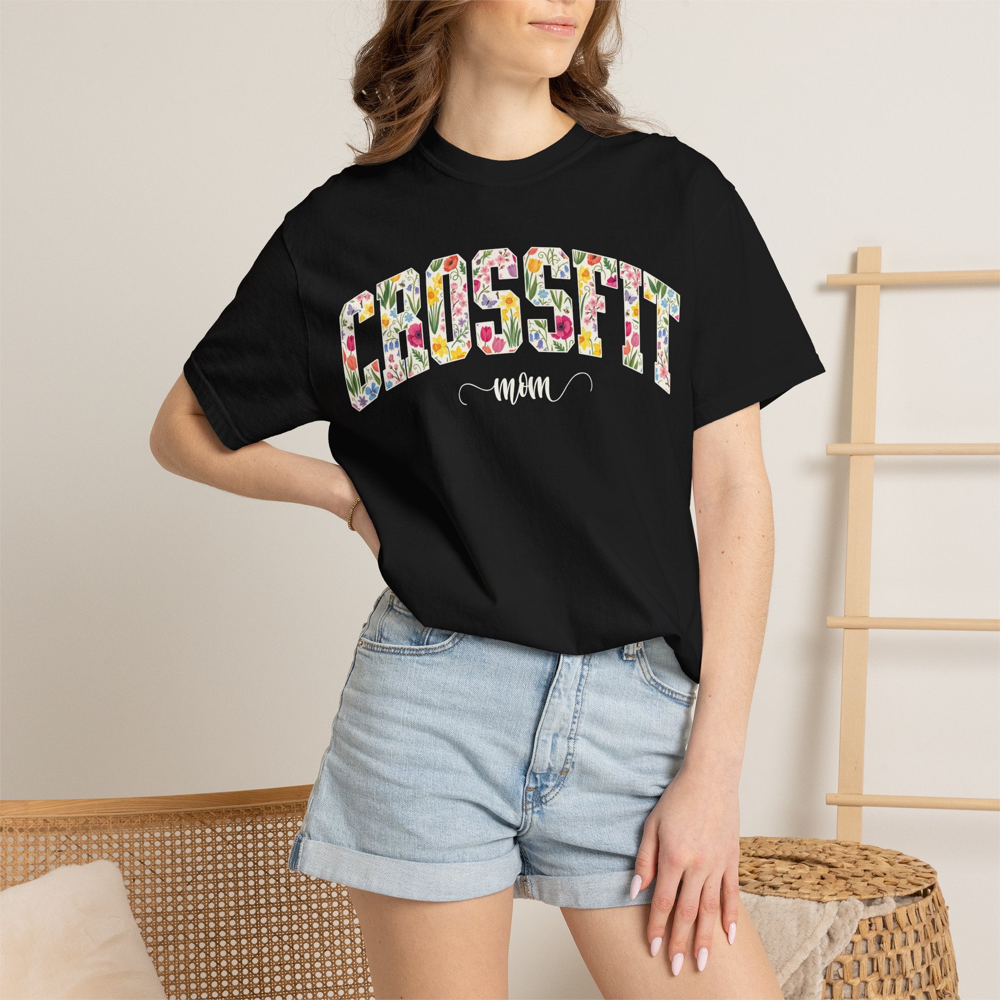 Crossfit Mom Workout Tee | Fit Mama Comfort Colors T‑Shirt