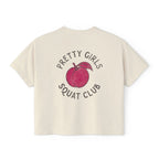 Moms Who Lift Heavy Stay Sane Boxy T-shirt | Fit Mom Workout Crop Top