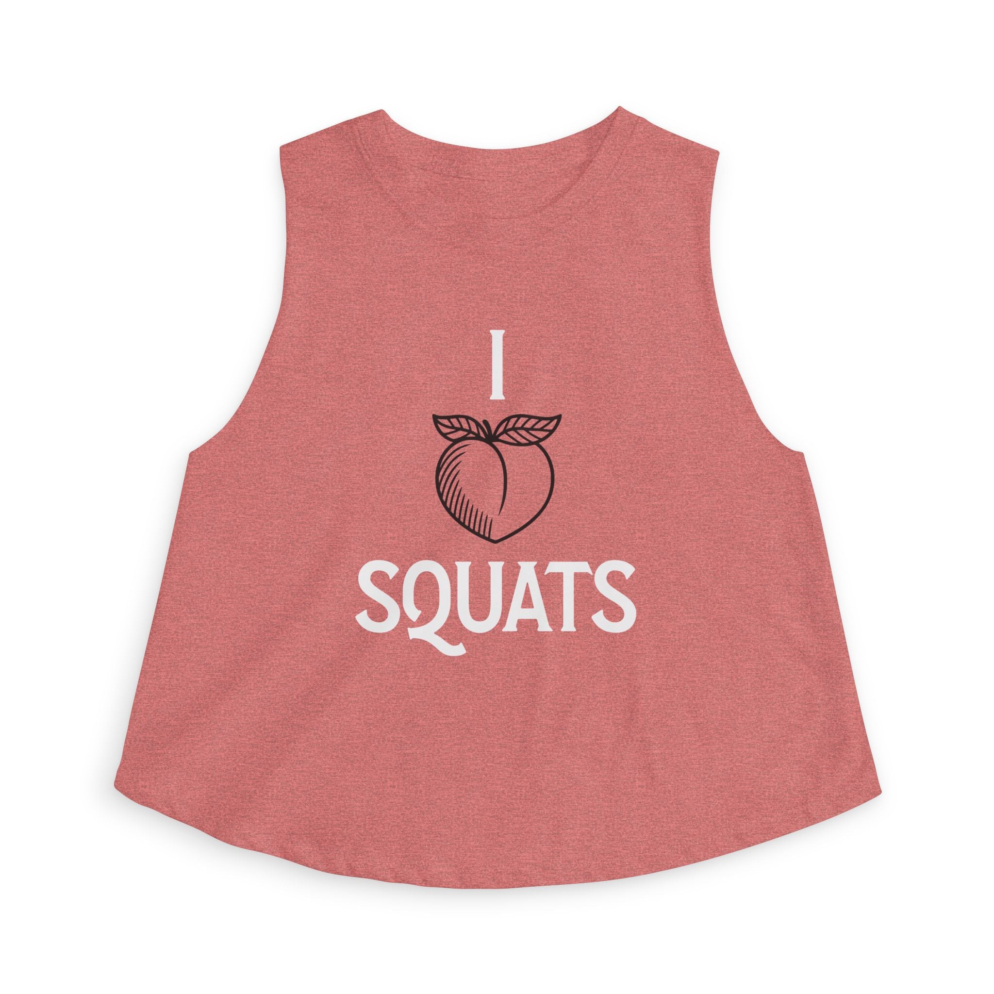 I Heart Squats Crop Top | Weightlifting Tank Top for Women