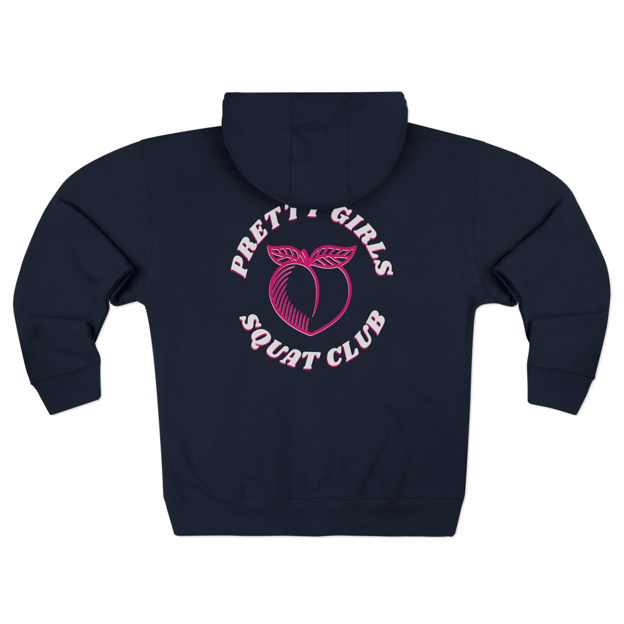 Pretty Girls Squat Club - Classic Gym Zip Up Gym Hoodie