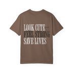 Look Cute Feel Strong Save Lives Workout T-shirt | Women's Gym Tee