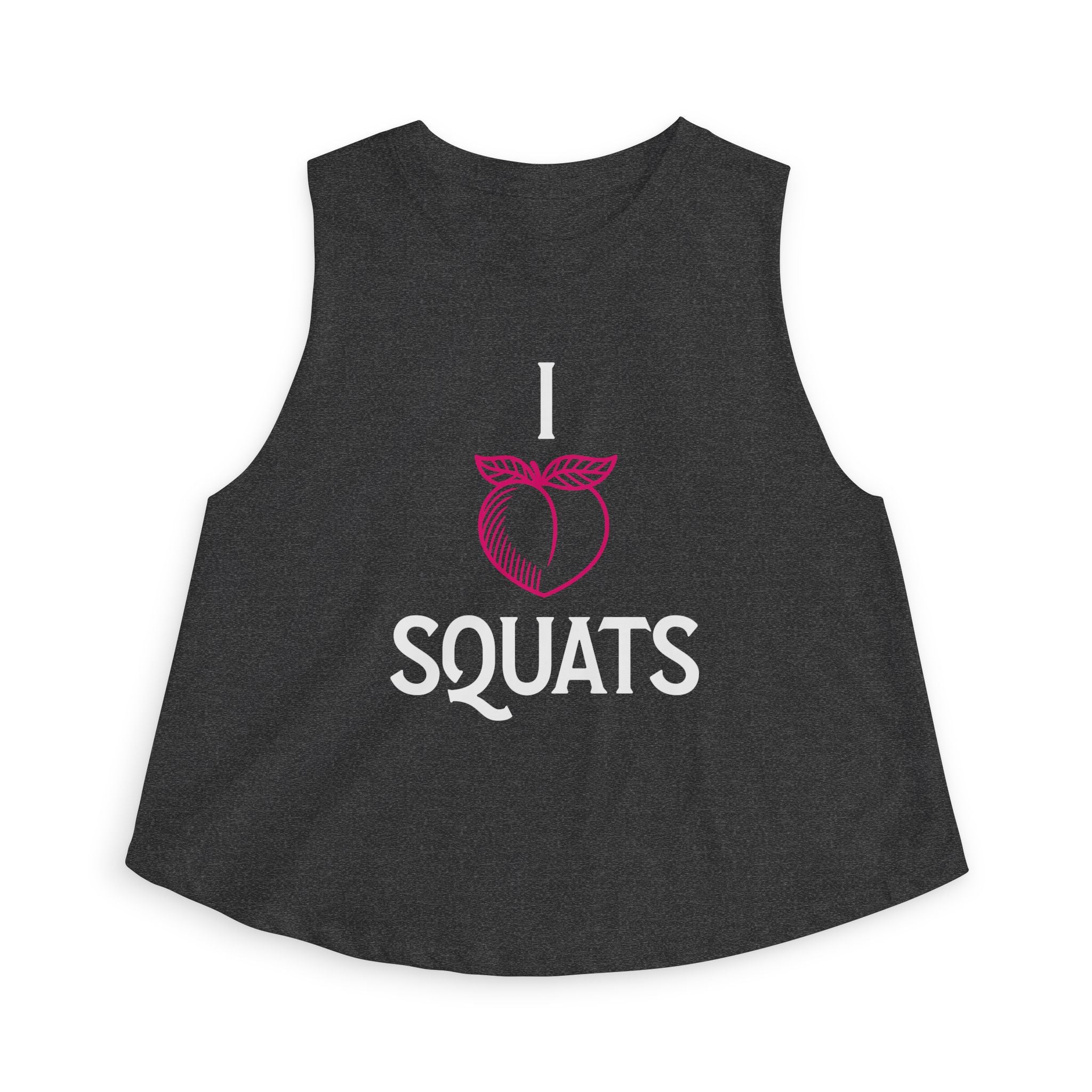 I Heart Squats Crop Top | Weightlifting Tank Top for Women