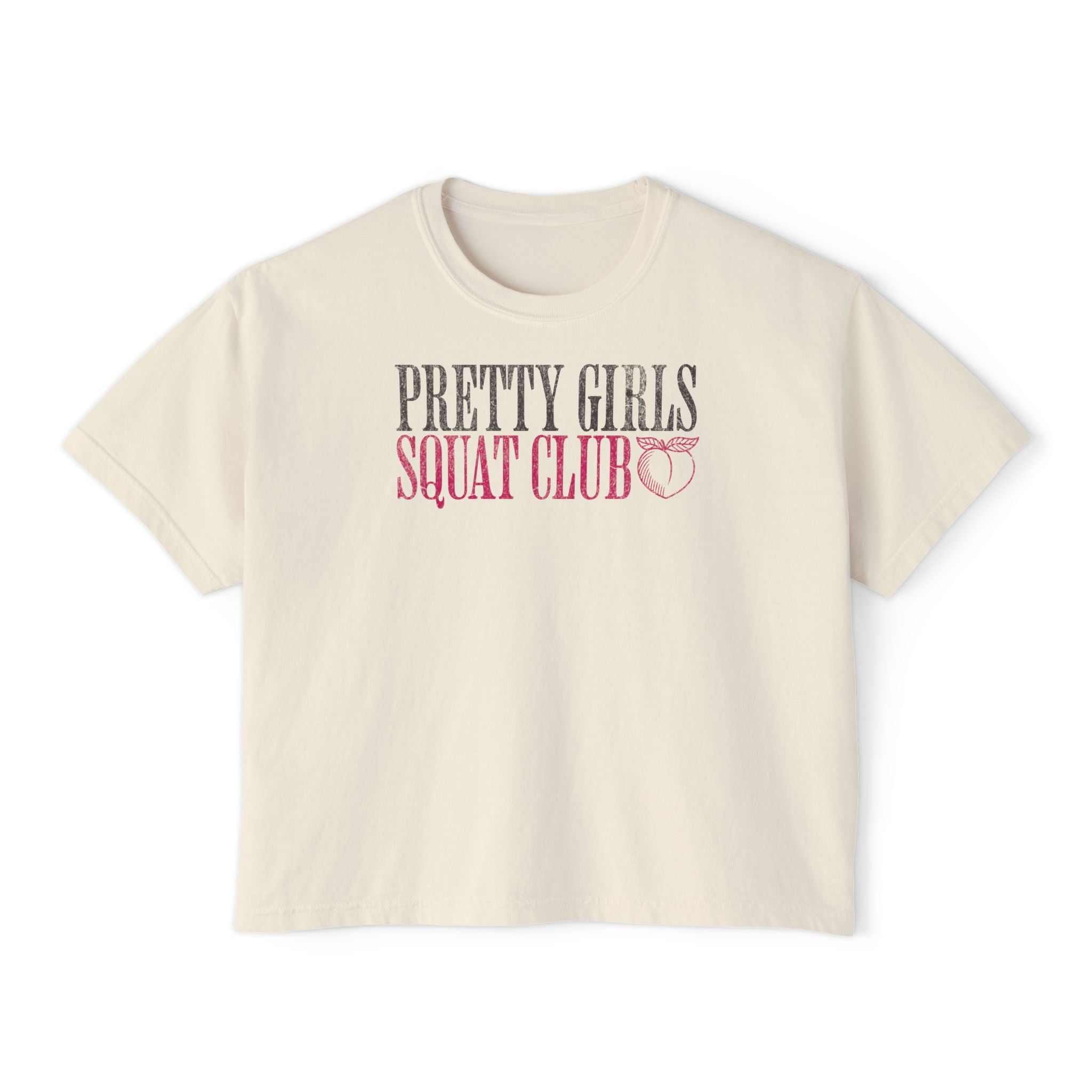 The Gym Helps Me Stay One Step Ahead Boxy Tee | Funny Women's Gym Crop T-shirt