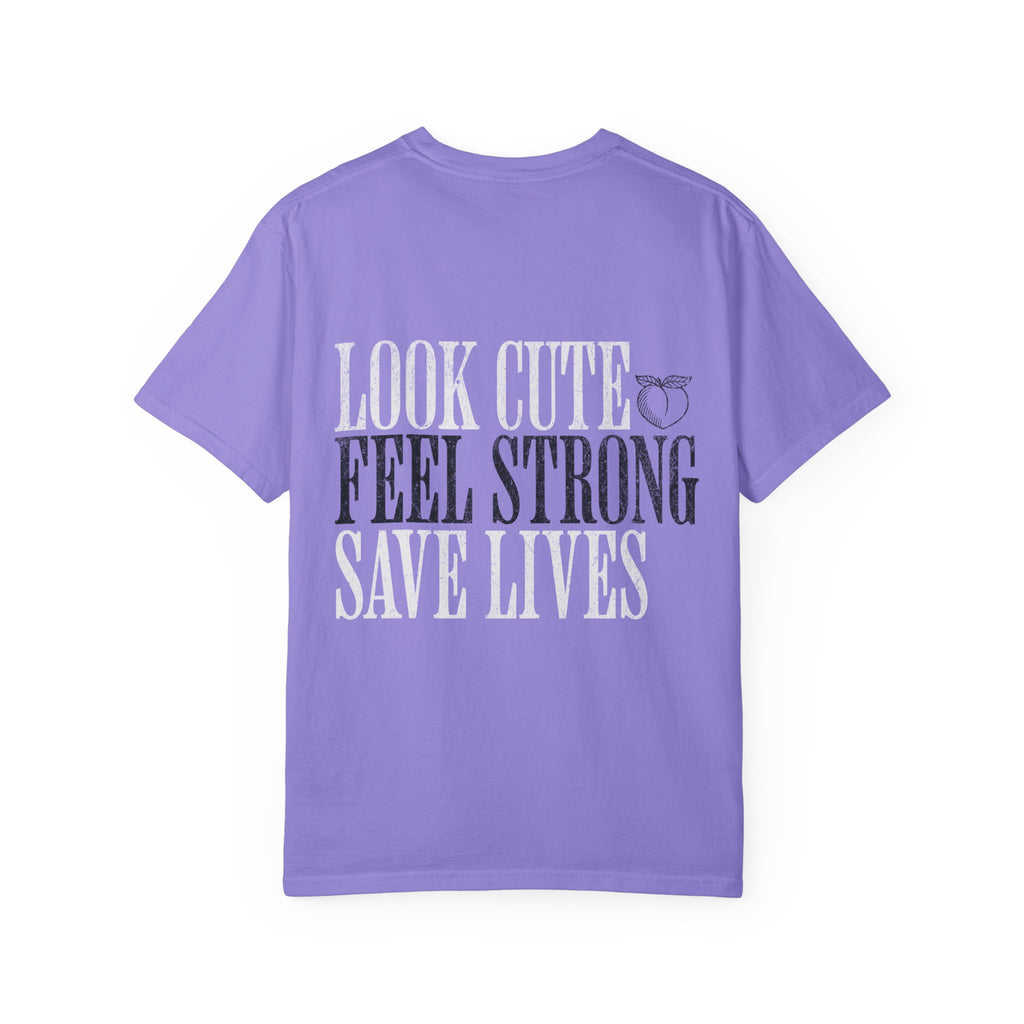 Look Cute Feel Strong Save Lives Workout T-shirt | Women's Gym Tee