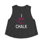I Heart Chalk Workout Tank Top | Women's Crossfit Humor Crop Shirt