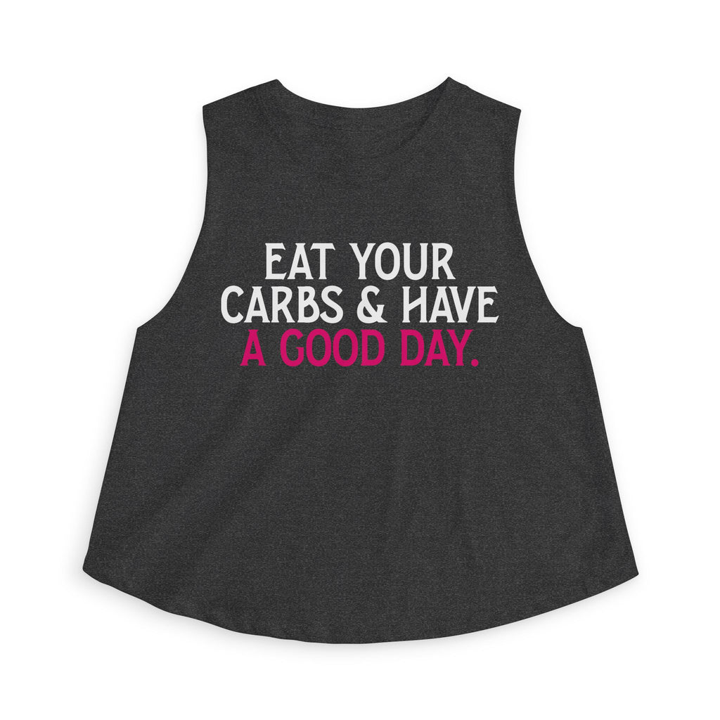 Eat Your Carbs Crop Top | Women's Funny Crossfit Tank Top
