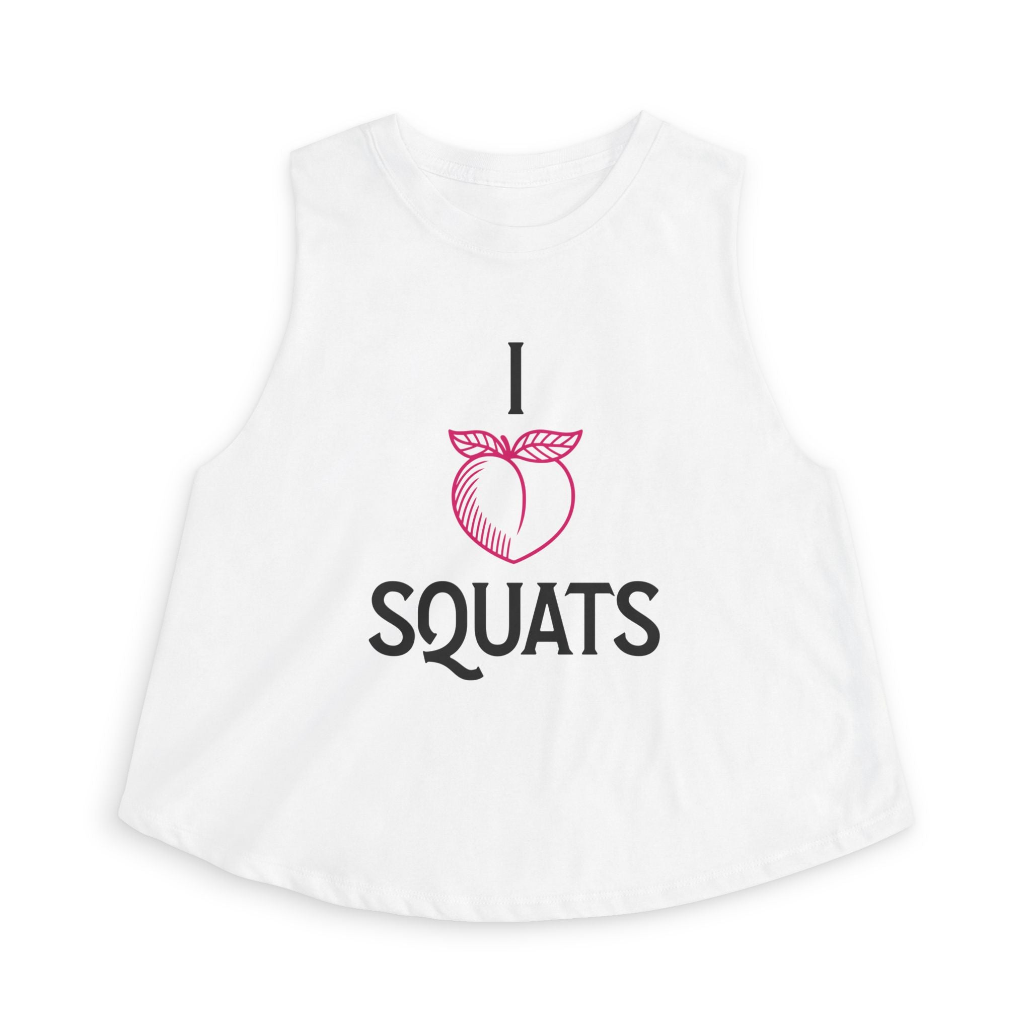 I Heart Squats Crop Top | Weightlifting Tank Top for Women