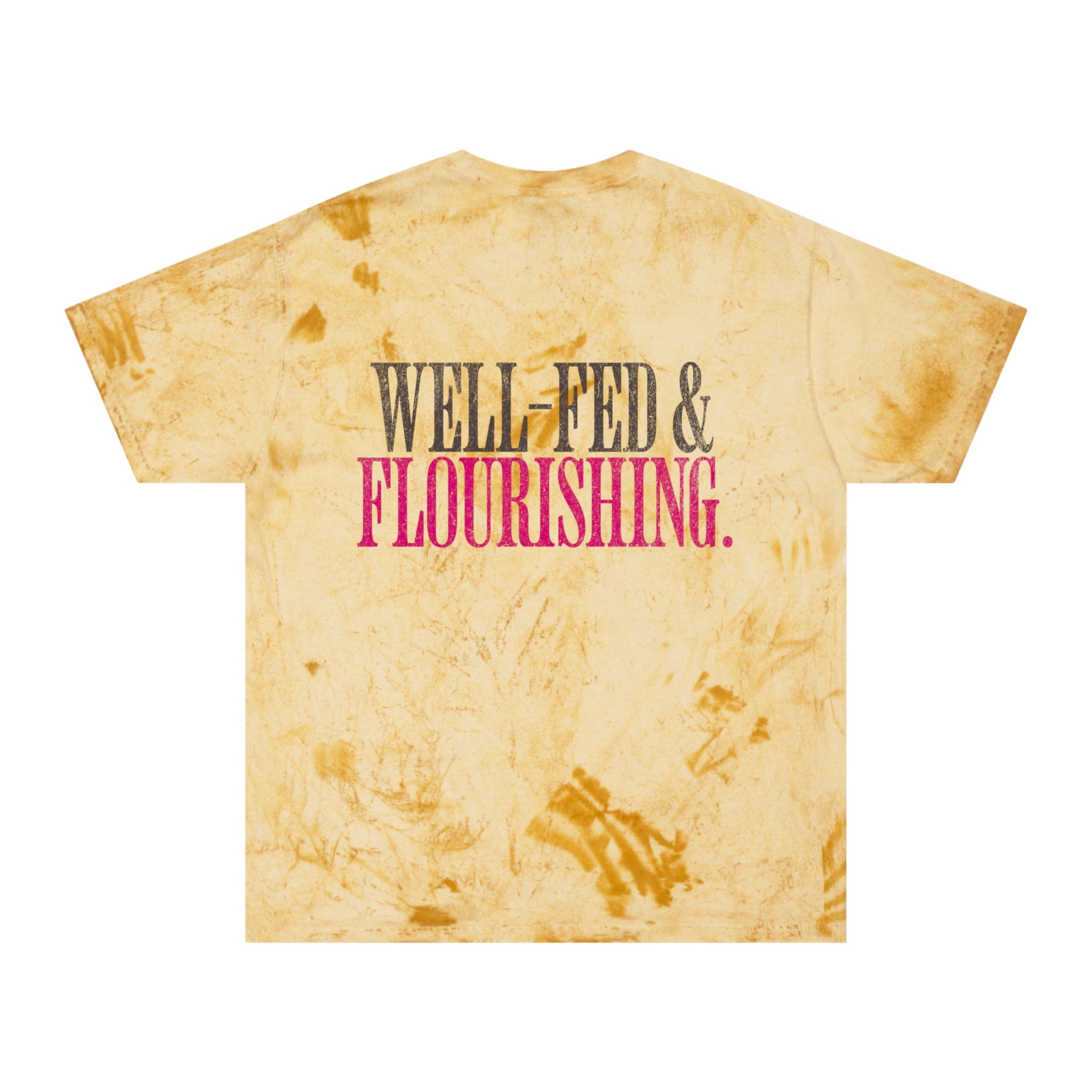 Well-Fed & Flourishing Crossfit T-shirt | Funny Women's Gym Workout Tee