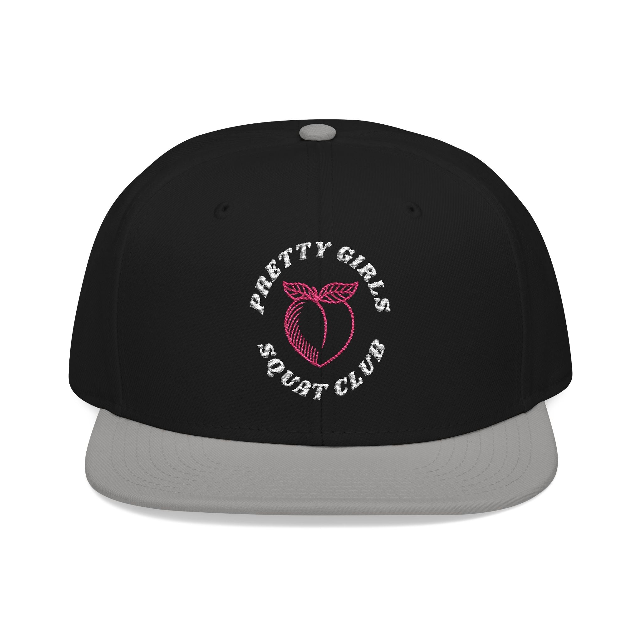 Pretty Girls Squat Club Peach Logo Snapback Hat