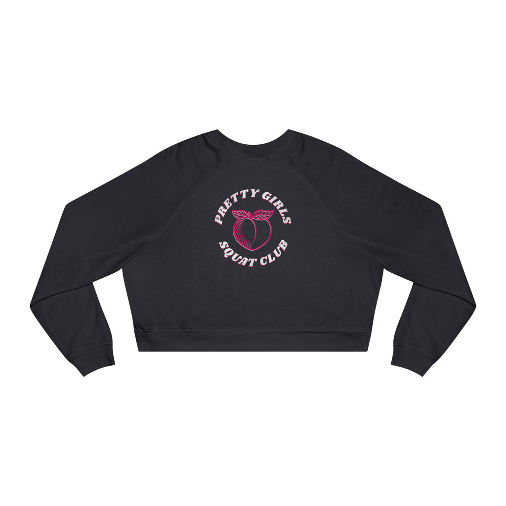 Thick Thighs Save Lives Cropped Pullover | Animal Rescue Workout Sweatshirt