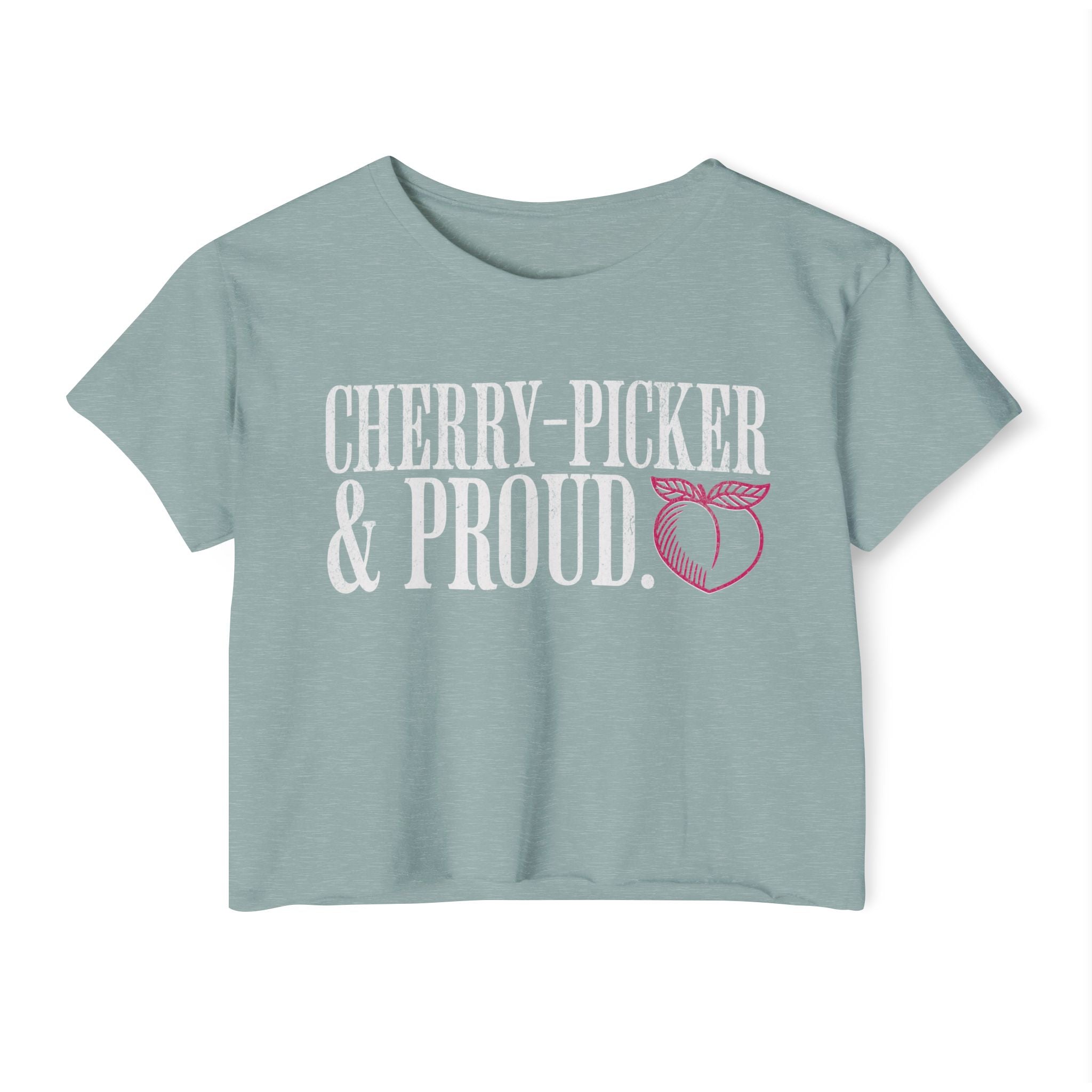 Cherry-Picker and Proud Crop Top | Women's Funny Crossfit T-shirt