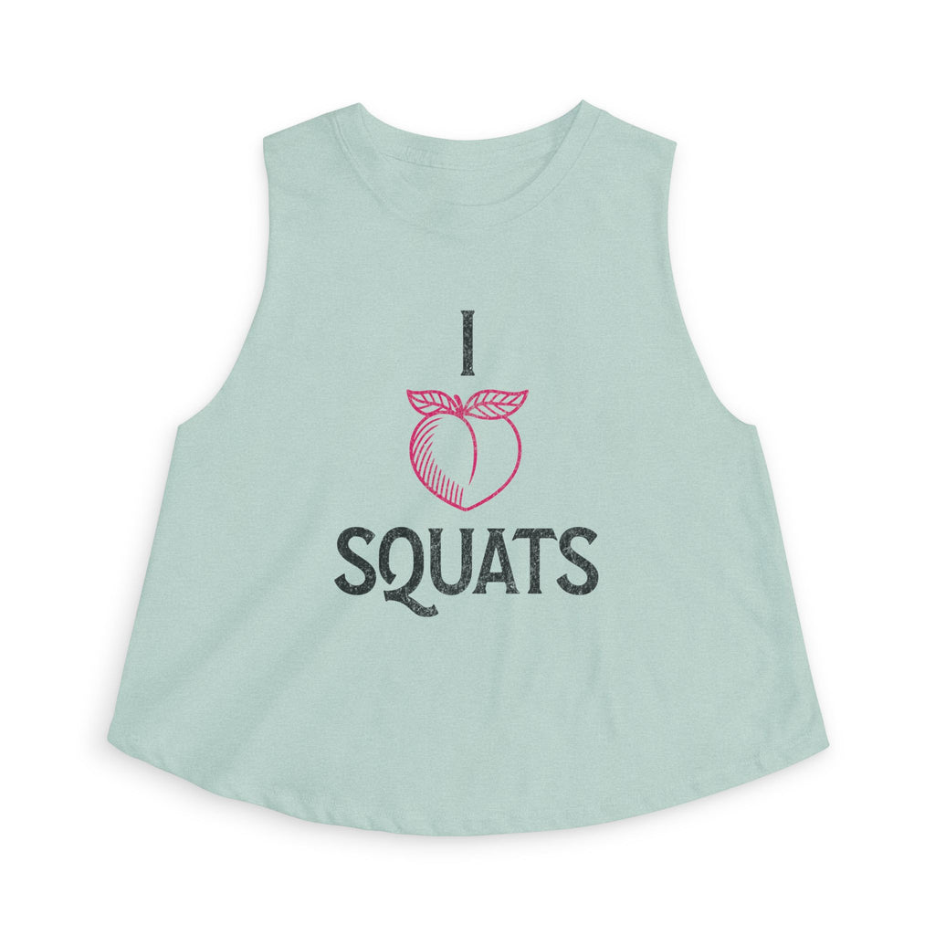 I Heart Squats Crop Top | Weightlifting Tank Top for Women