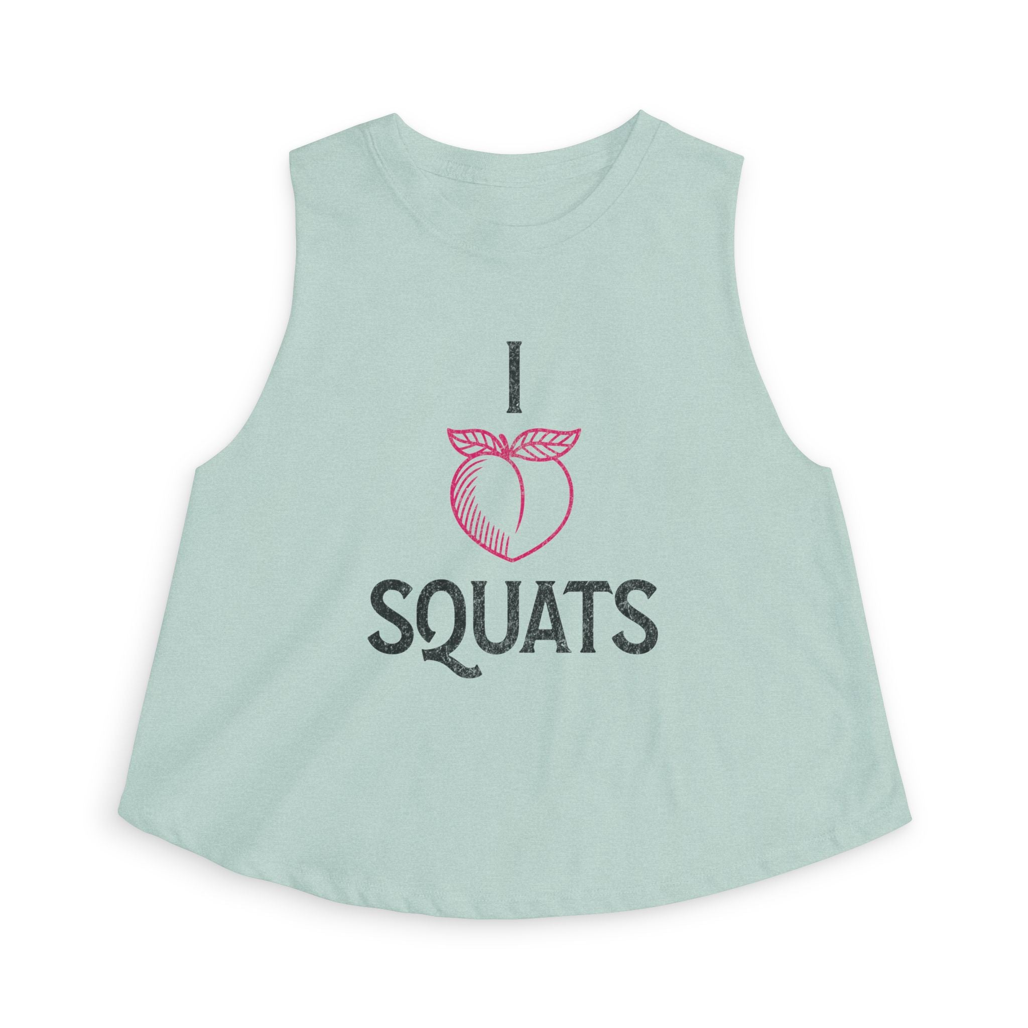 I Heart Squats Crop Top | Weightlifting Tank Top for Women