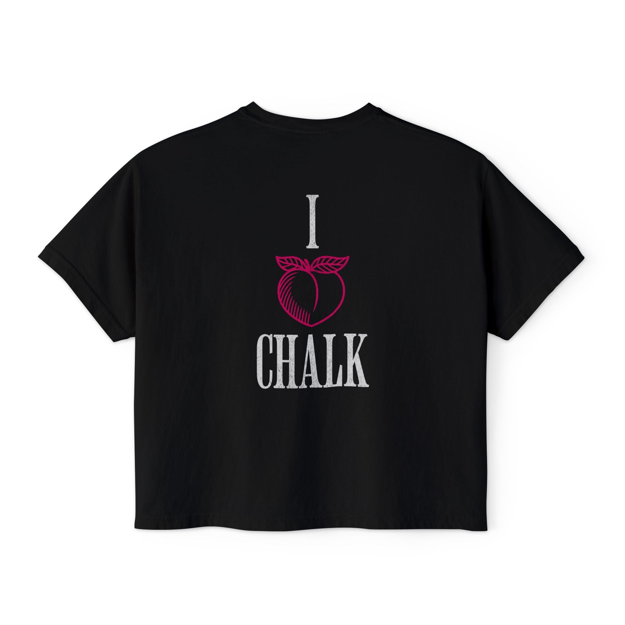I Heart Chalk Boxy T-shirt | Crossfit Humor Women's Crop Top