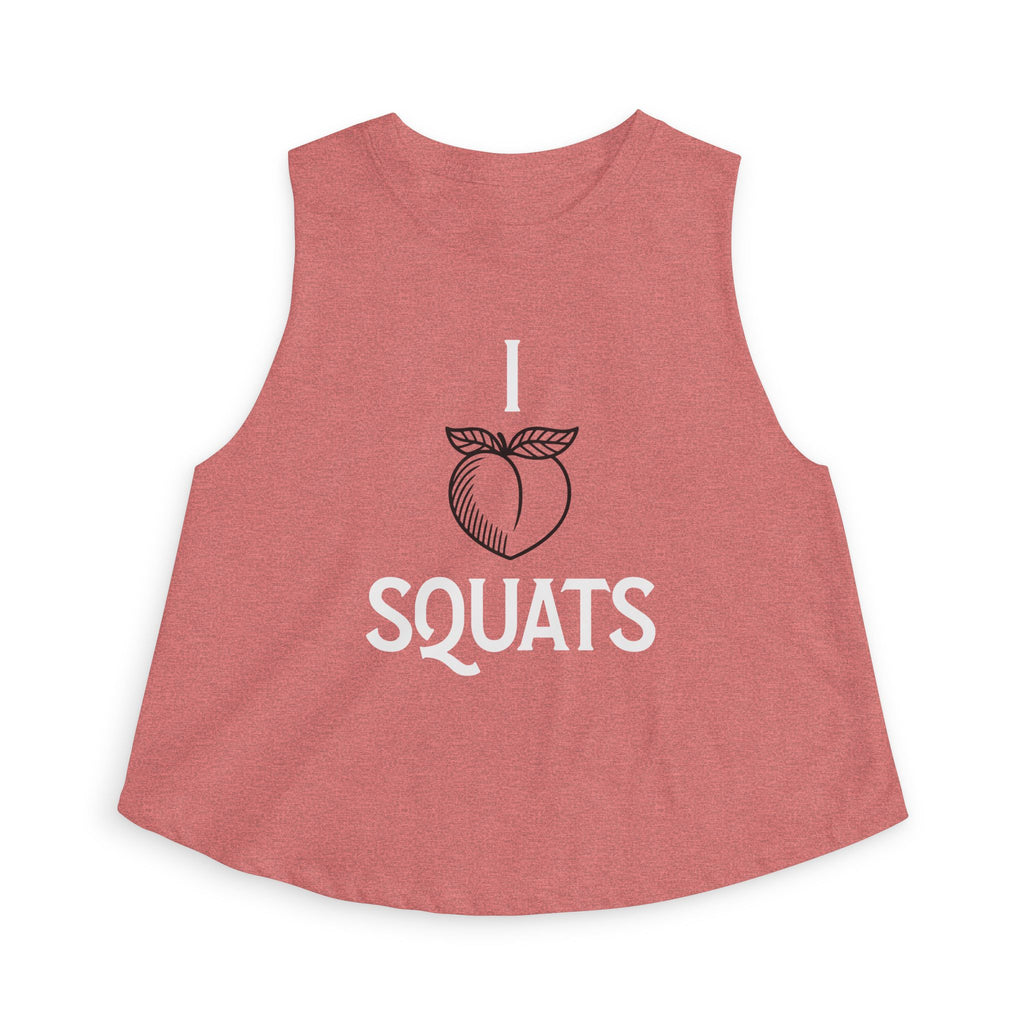 I Heart Squats Crop Top | Weightlifting Tank Top for Women