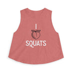 I Heart Squats Crop Top | Weightlifting Tank Top for Women