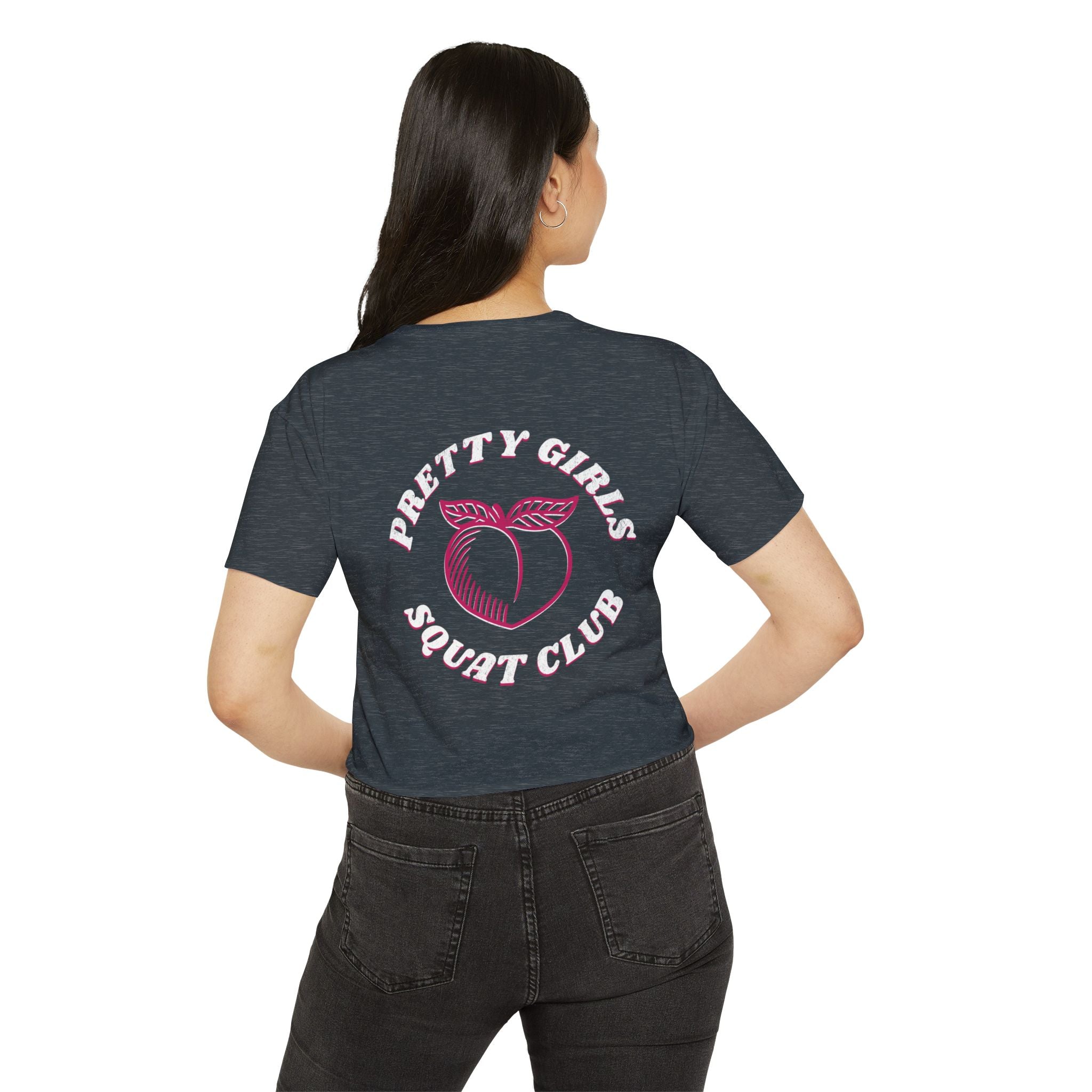 This Shirt Is Only for the Warm-up Crop T-shirt | Funny Women's Crossfit Gym T-shirt