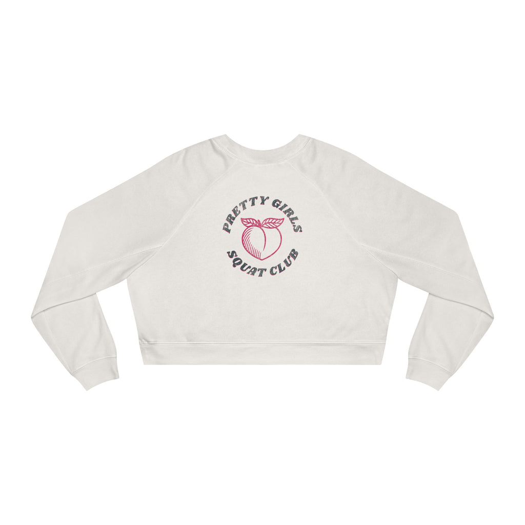 Thick Thighs Save Lives Cropped Pullover | Animal Rescue Workout Sweatshirt