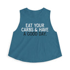 Eat Your Carbs Crop Top | Women's Funny Crossfit Tank Top