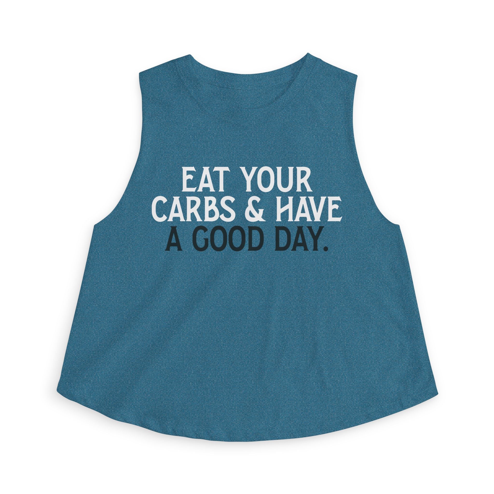 Eat Your Carbs Crop Top | Women's Funny Crossfit Tank Top