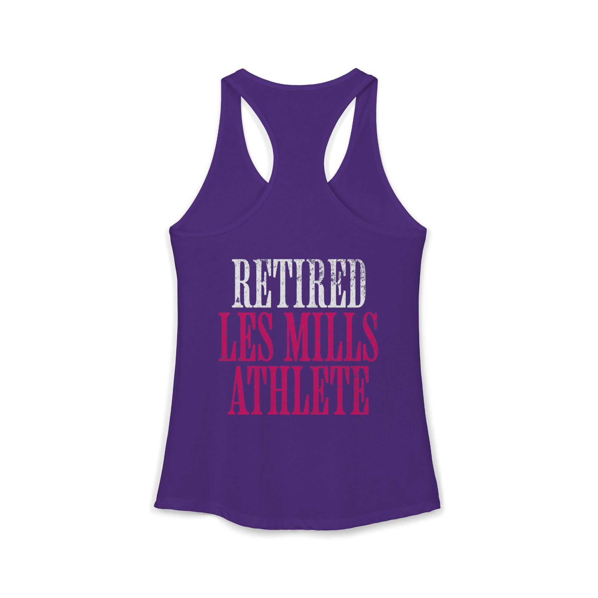 Retired Les Mills Athlete Workout Racerback Tank | Women's Gym Humor Top