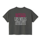 Retired Les Mills Athlete Boxy Tee | Women's Workout Humor Crop Top