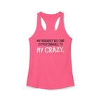 My Workout Routine Fitness Racerback Tank