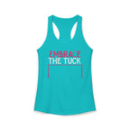 Embrace the Tuck Barre Tank Top | Women's Workout Humor Racerback Shirt