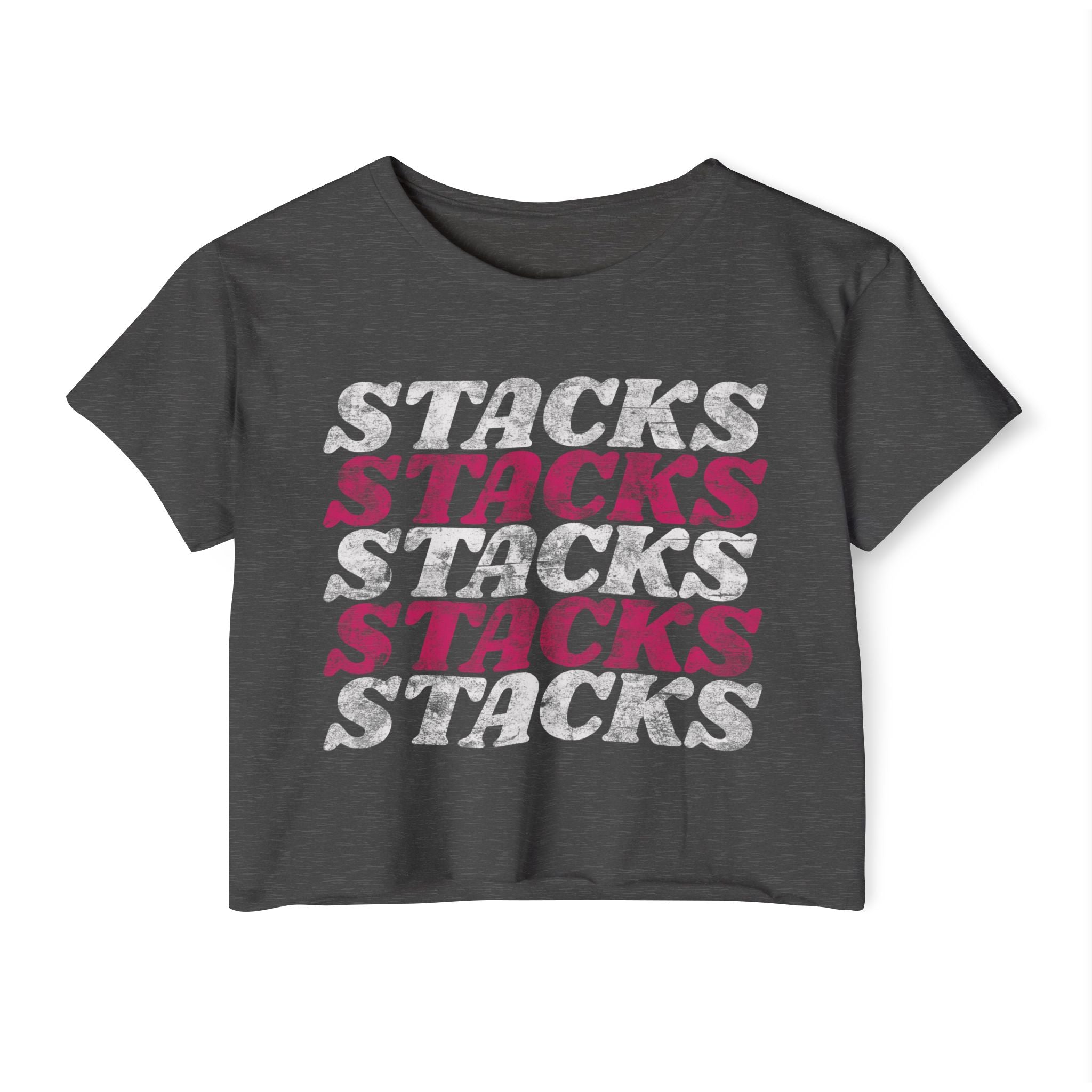 Stacks on Stacks Weightlifting Crop Top | Women's Festival Workout Tee