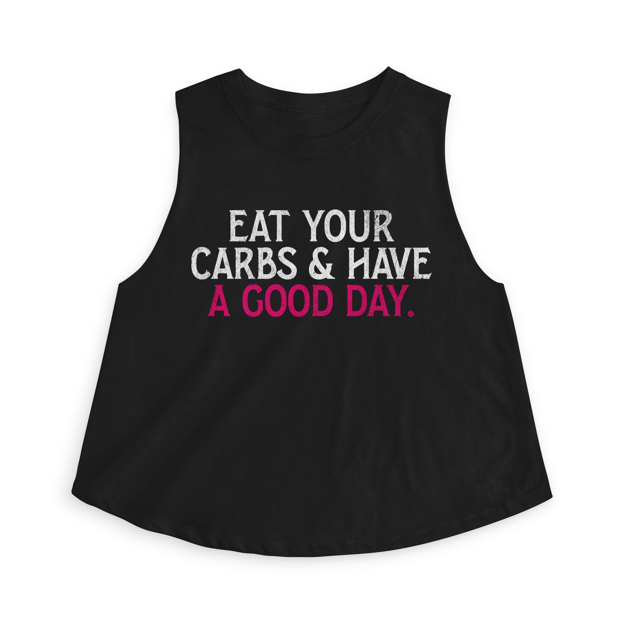 Eat Your Carbs Crop Top | Women's Funny Crossfit Tank Top