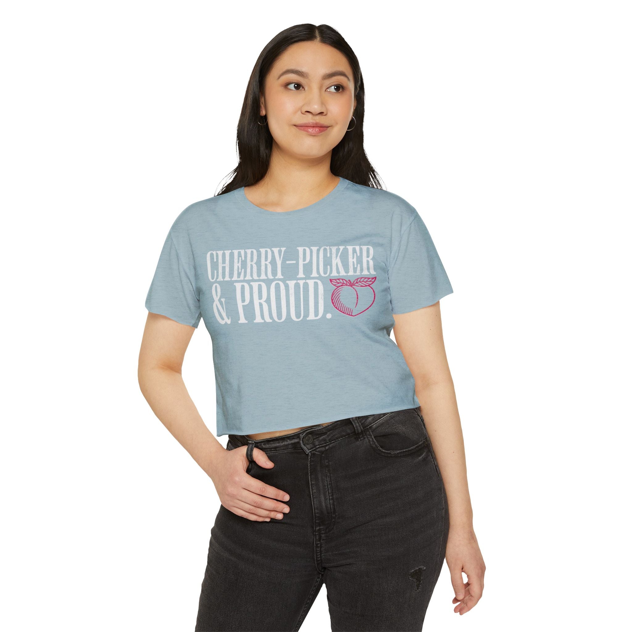 Cherry-Picker and Proud Crop Top | Women's Funny Crossfit T-shirt
