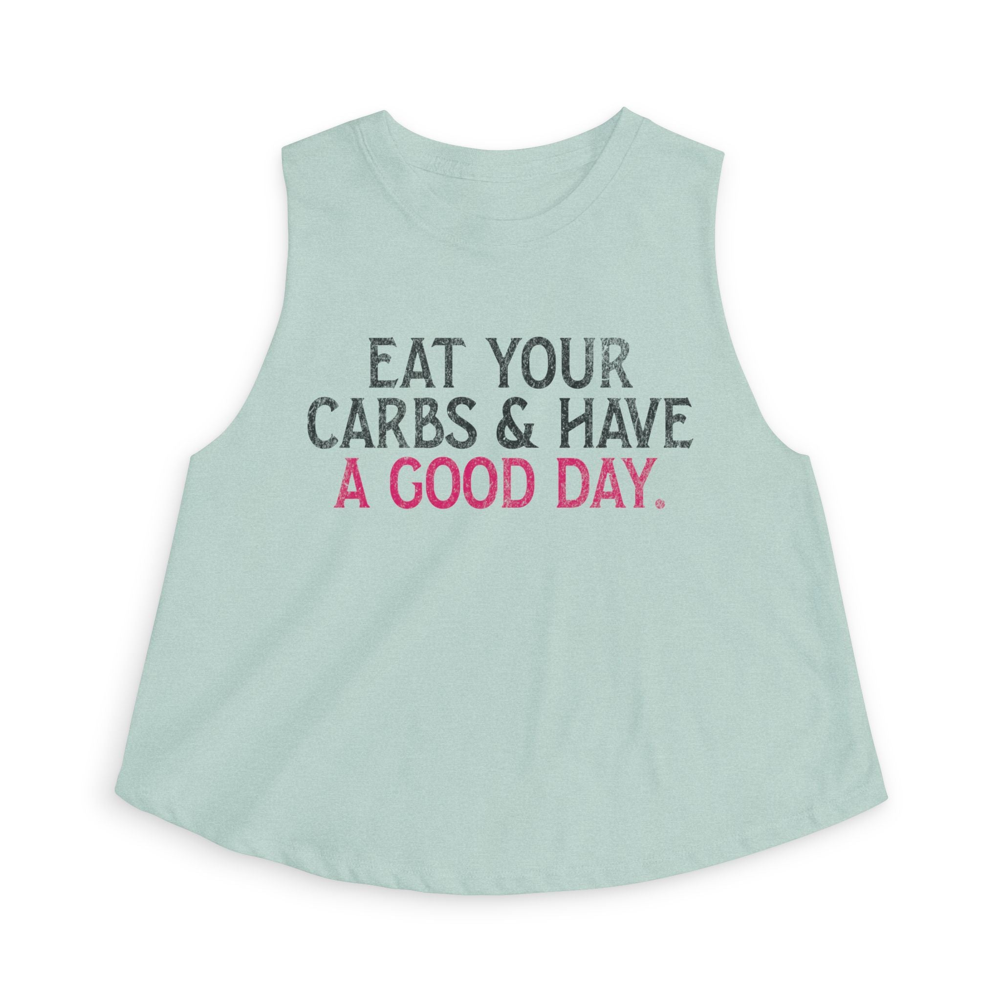Eat Your Carbs Crop Top | Women's Funny Crossfit Tank Top