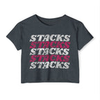 Stacks on Stacks Weightlifting Crop Top | Women's Festival Workout Tee