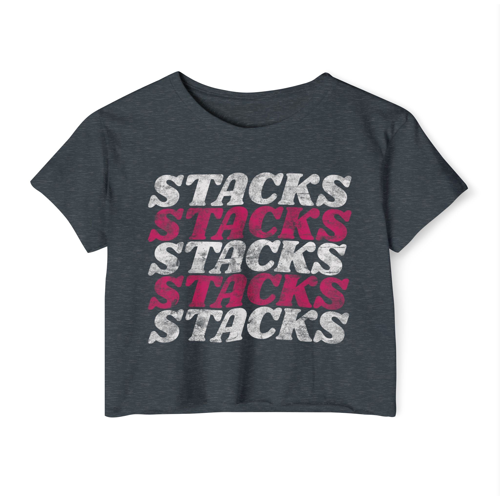 Stacks on Stacks Weightlifting Crop Top | Women's Festival Workout Tee