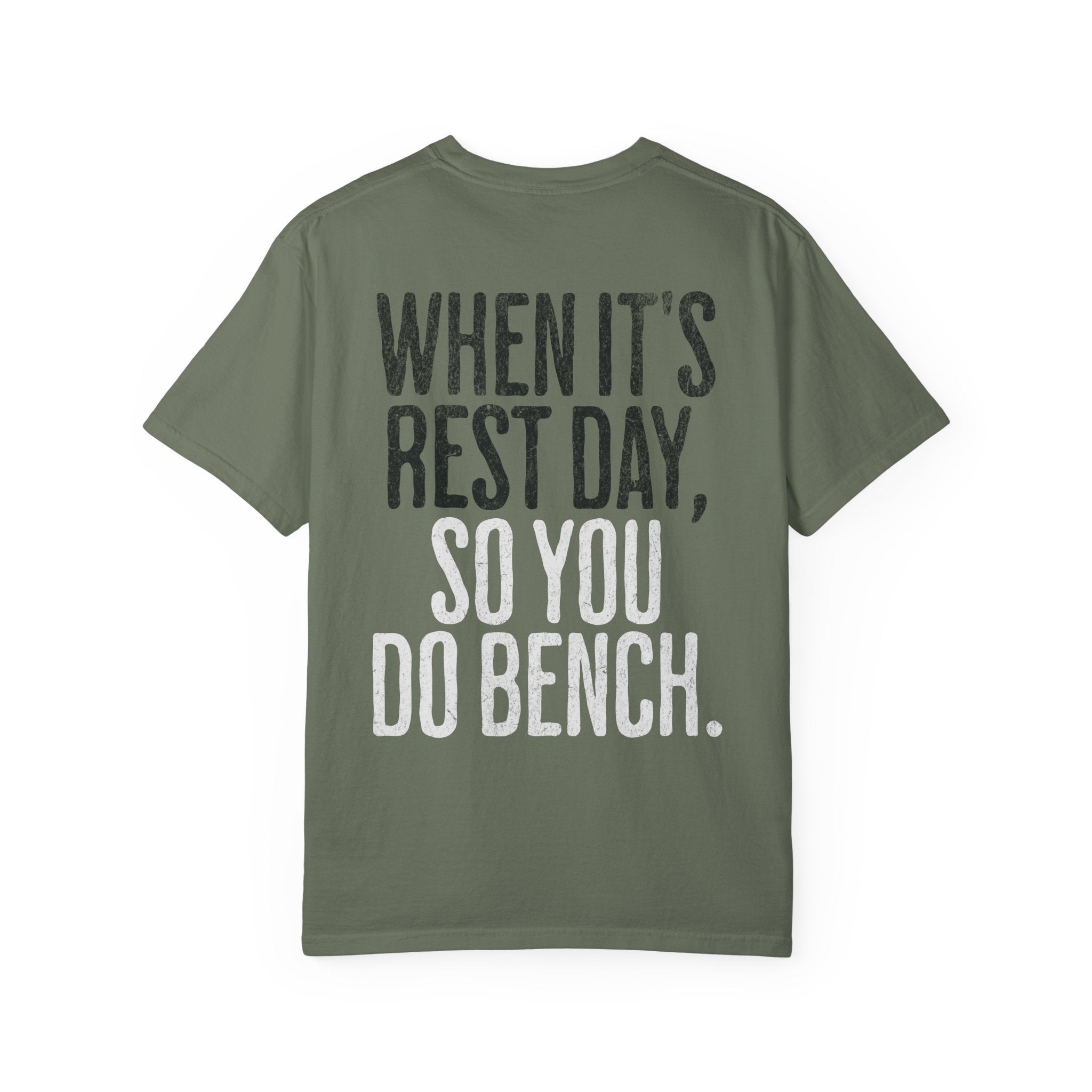 When it's Rest Day Workout T-shirt | Unisex Crossfit Humor Gym Tee
