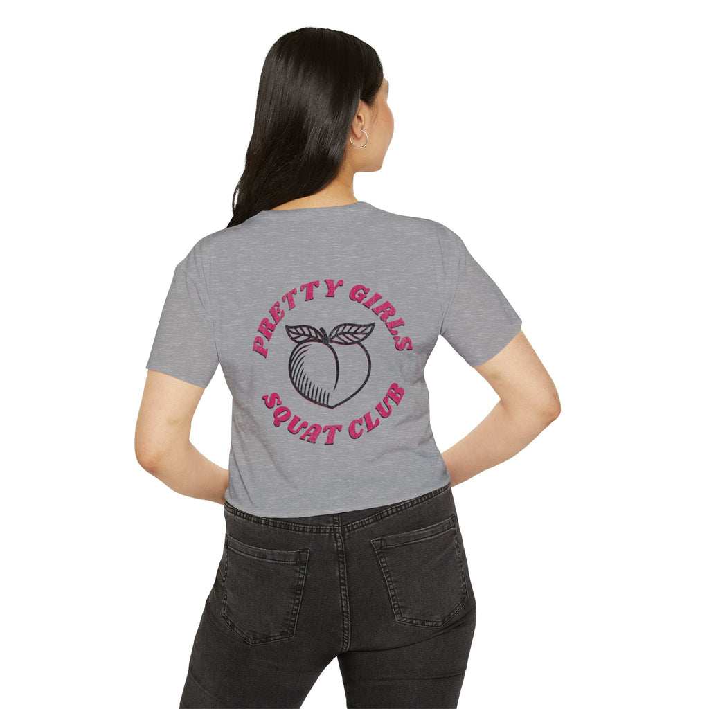 This Shirt Is Only for the Warm-up Crop T-shirt | Funny Women's Crossfit Gym T-shirt