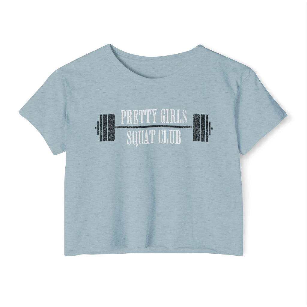 I Heart Squats Crop Top | Women's Weightlifting Workout Shirt
