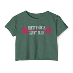 I Heart Squats Crop Top | Women's Weightlifting Workout Shirt