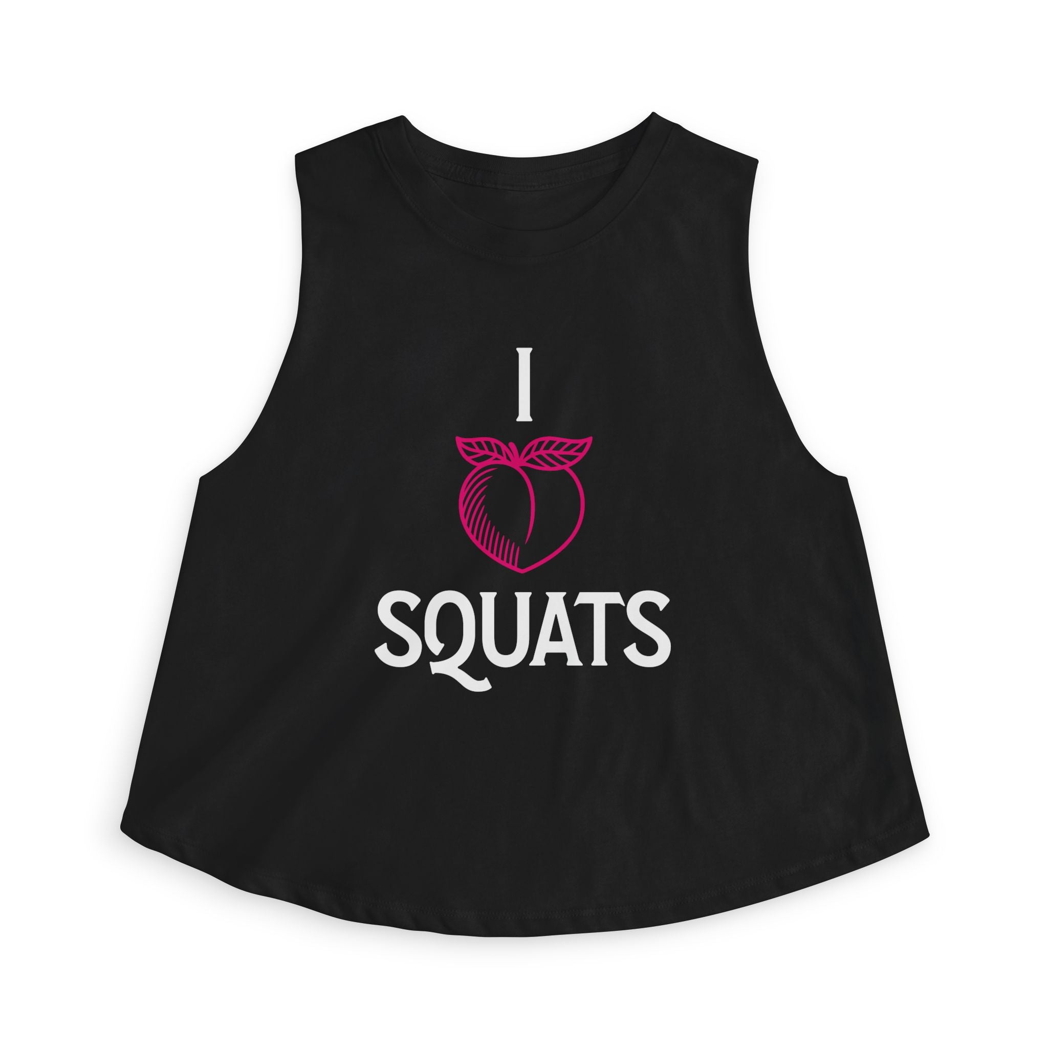 I Heart Squats Crop Top | Weightlifting Tank Top for Women