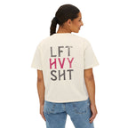 Lift Heavy Sh*t Athlete Boxy Tee | Women's Gym Humor Crop Top