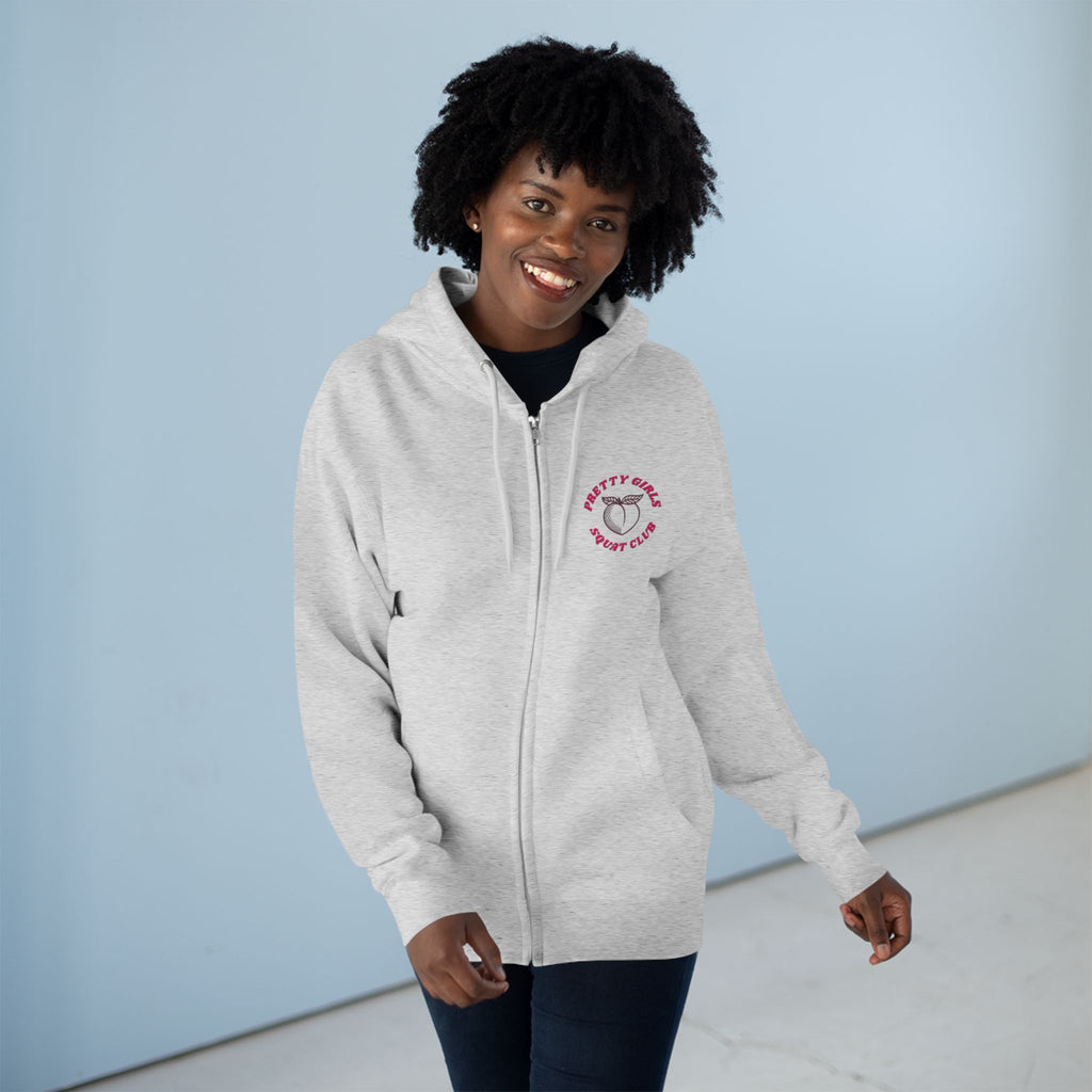 Lift Heavy Stuff Zip Up Gym Hoodie