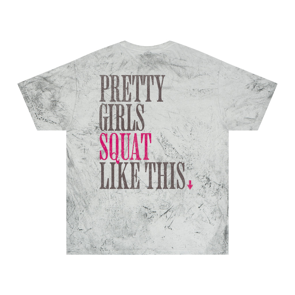 Pretty Girls Squat Like This Tshirt Funny Crossfit Shirt Workout Gym Top Fitness Humor T-shirt