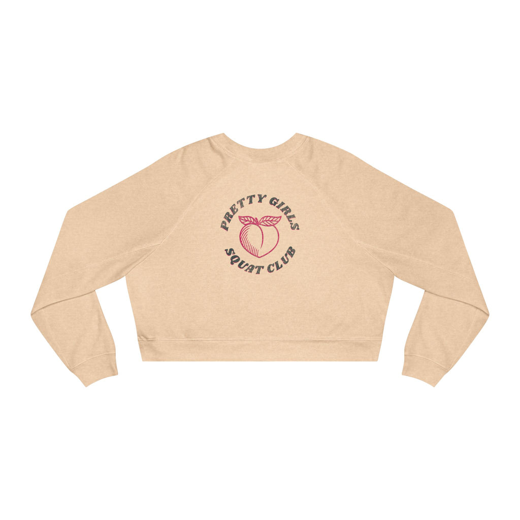 Thick Thighs Save Lives Cropped Pullover | Animal Rescue Workout Sweatshirt