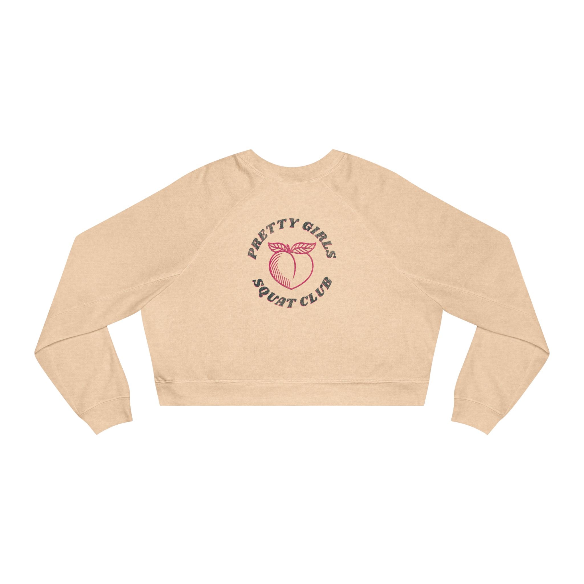 Thick Thighs Save Lives Cropped Pullover | Animal Rescue Workout Sweatshirt