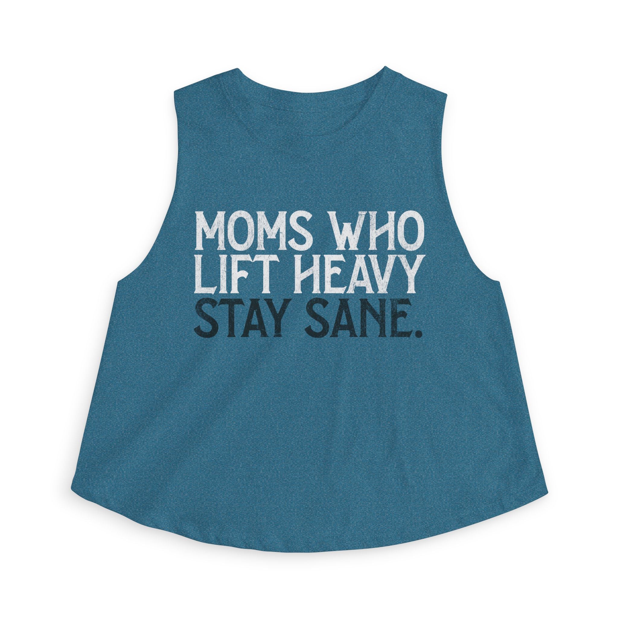 Moms Who Lift Heavy Stay Sane Crop Top | Fitness Mom Workout Tank